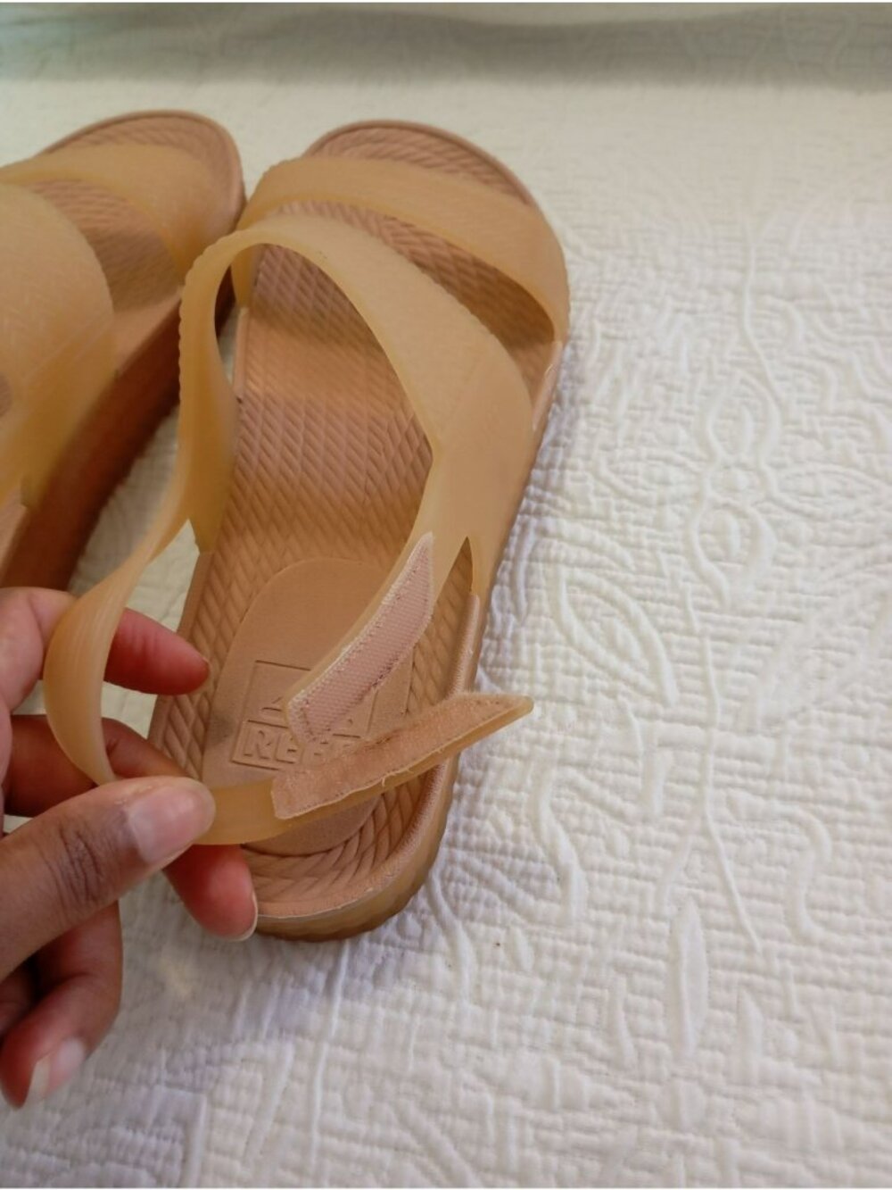 Reef Sandals Slingback Straps Textured Soles Size 8 Lightweight & Comfortable - Picture 10 of 13